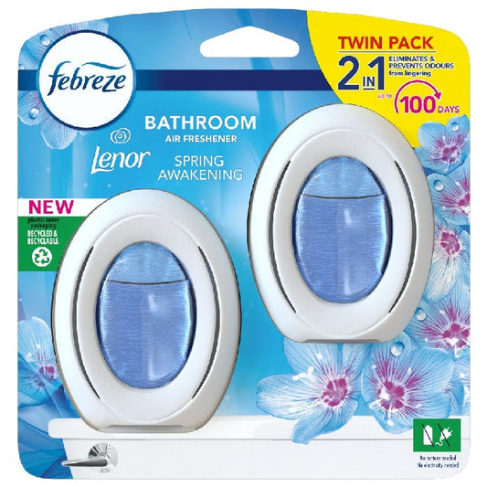 Febreze Bathroom, Continuous Air Freshener Lenor Spring Awakening, (2 Pack)