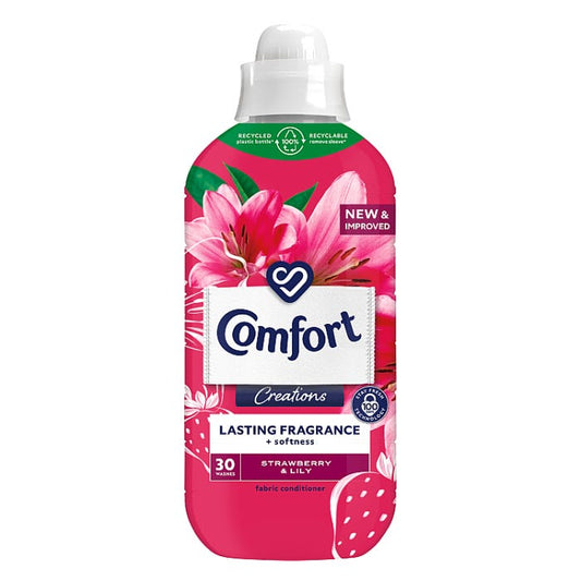 Comfort Creations Fabric Conditioner Strawberry & Lily, 900ml