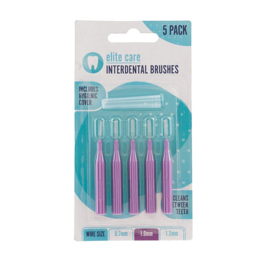 Elite Care Interdental Brushes - Purple (Pack of 5)
