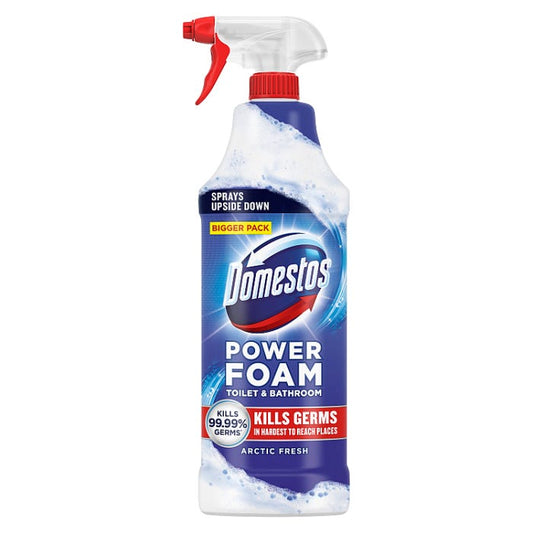 Domestos Toilet & Bathroom Cleaner Spray Power Foam Arctic Fresh, 650 ml