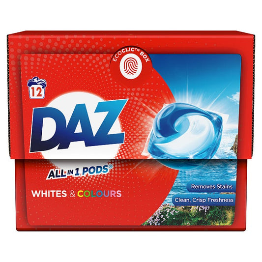 DAZ ALL in 1 PODS® Washing Capsules, 12 Washes