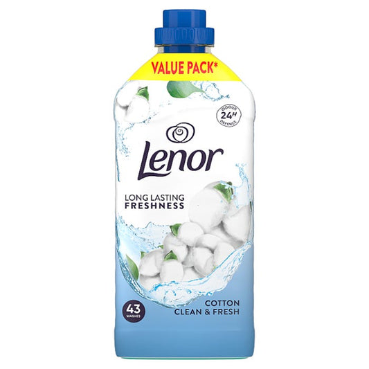 Lenor Fabric Conditioner Cotton Clean & Fresh, 43 Washes