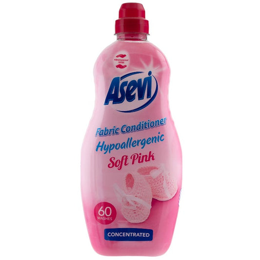 Asevi Hypoallerenic Soft Pink Concentrated Fabric Conditioner, 1380ml
