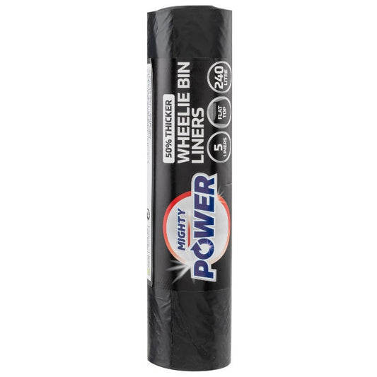 Might Power Wheelie Bin Liners 240L