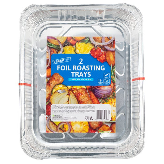 Large Foil Roasting Trays (Pack of 2)