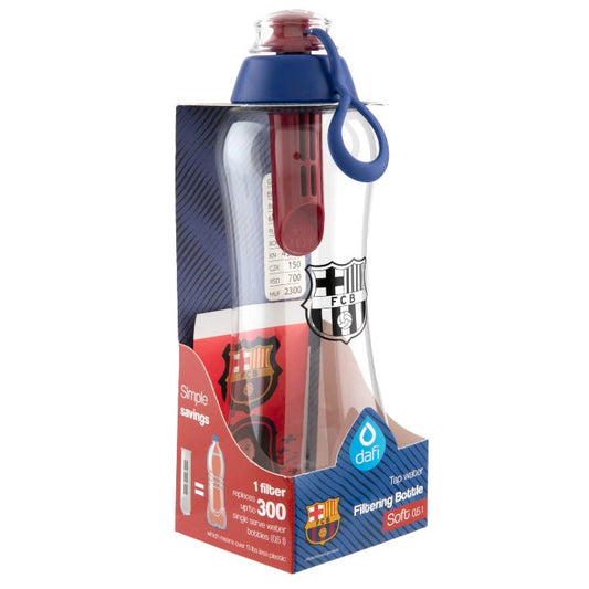 Dafi Filtering Soft Bottle 500ml- Red, FC Barcelona