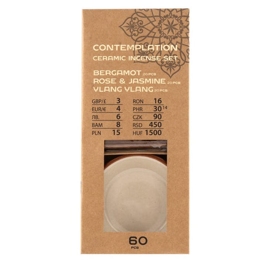 Contemplation Incense Sticks & Wooden Holder