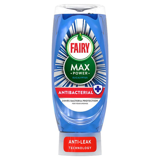 Fairy Max Power Washing Up Liquid Antibacterial, 450ml
