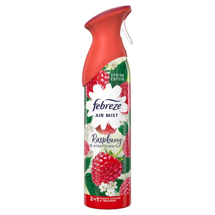 Febreze Air Freshener Spray Raspberry & Elderflower, 185ml