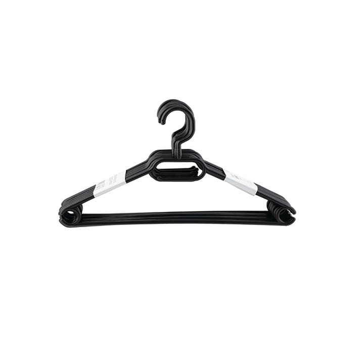 Plastic Hangers Set - Black (Pack of 10)
