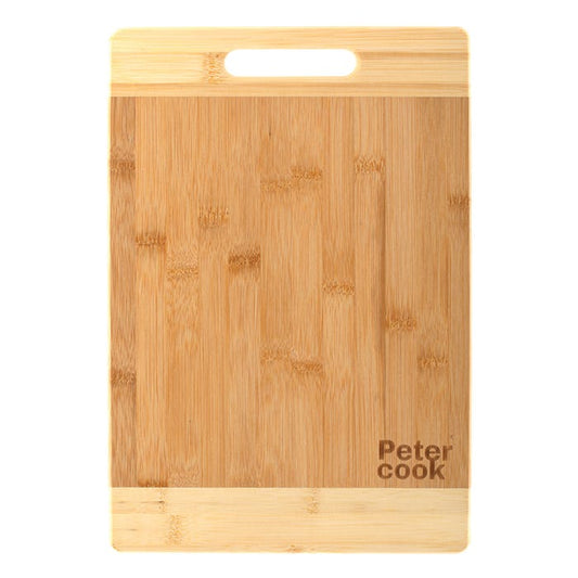 Bamboo Chopping Board With Counter Lip, 44.5 x 34 x 4.5cm