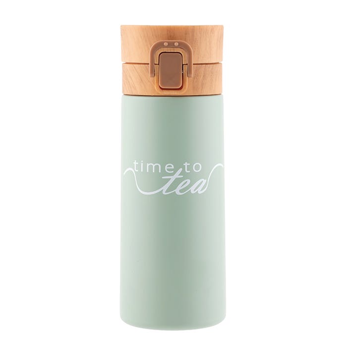 Thermal Mug With Wooden Lid, 350ml