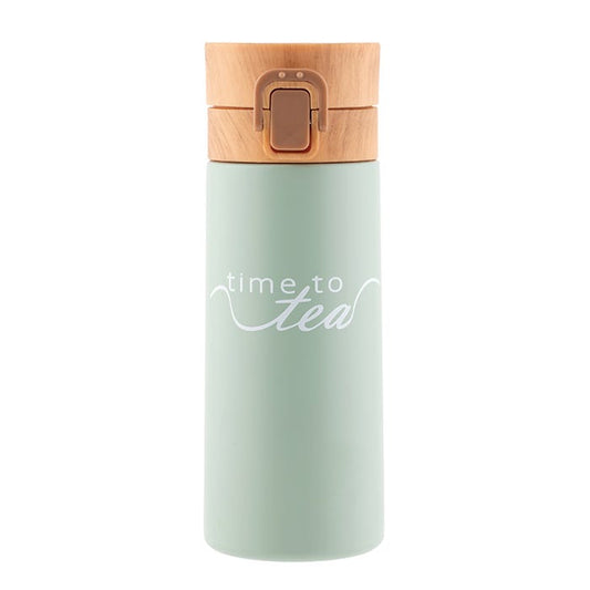 Thermal Mug With Wooden Lid, 350ml