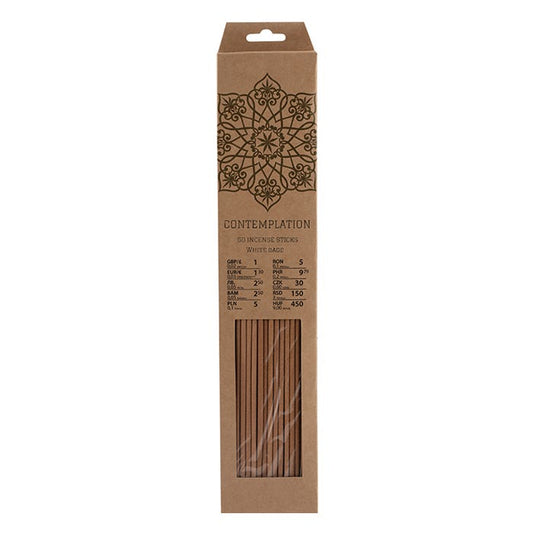 Contemplation Incense Sticks - White Sage (Pack of 50)