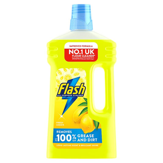 Flash Multipurpose Floor Liquid Cleaner Crisp Lemon, 1L