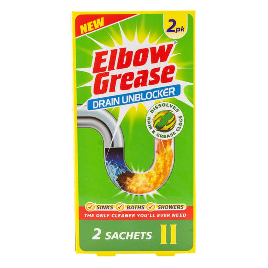 Elbow Grease Drain Unblocker (Pack of 2)