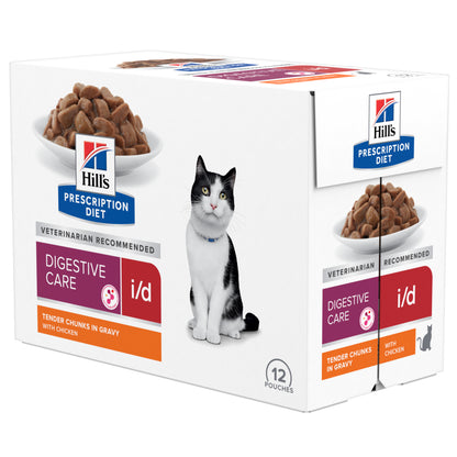 Hill's Prescription Diet Digestive Care Wet Cat Food with Chicken 12x85g