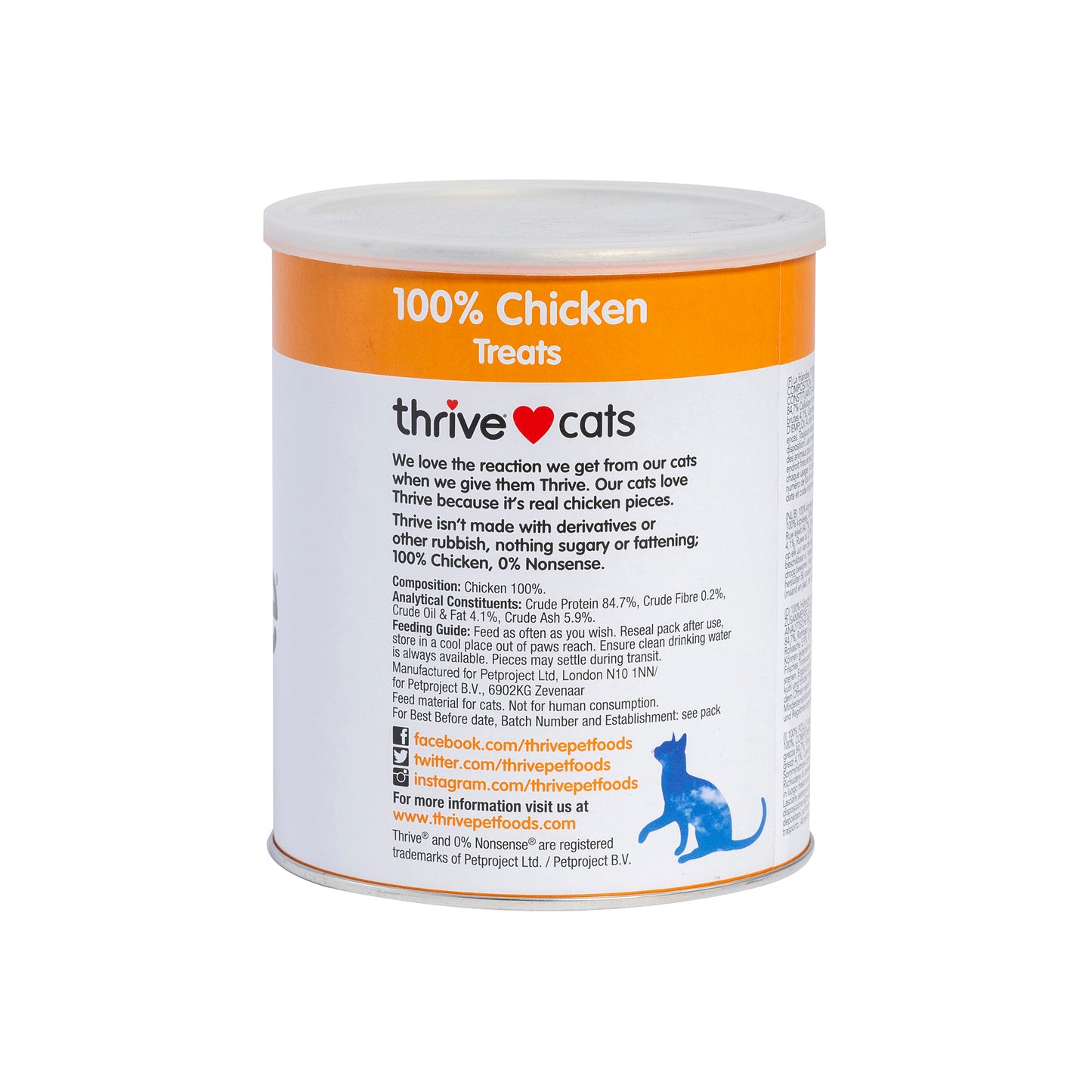 Thrive Freeze Dried Cat Treats Chicken 170g