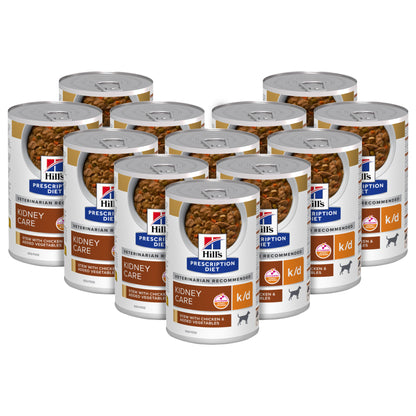 Hill's Prescription Diet k/d Kidney Care Wet Adult Dog Food 12x354g