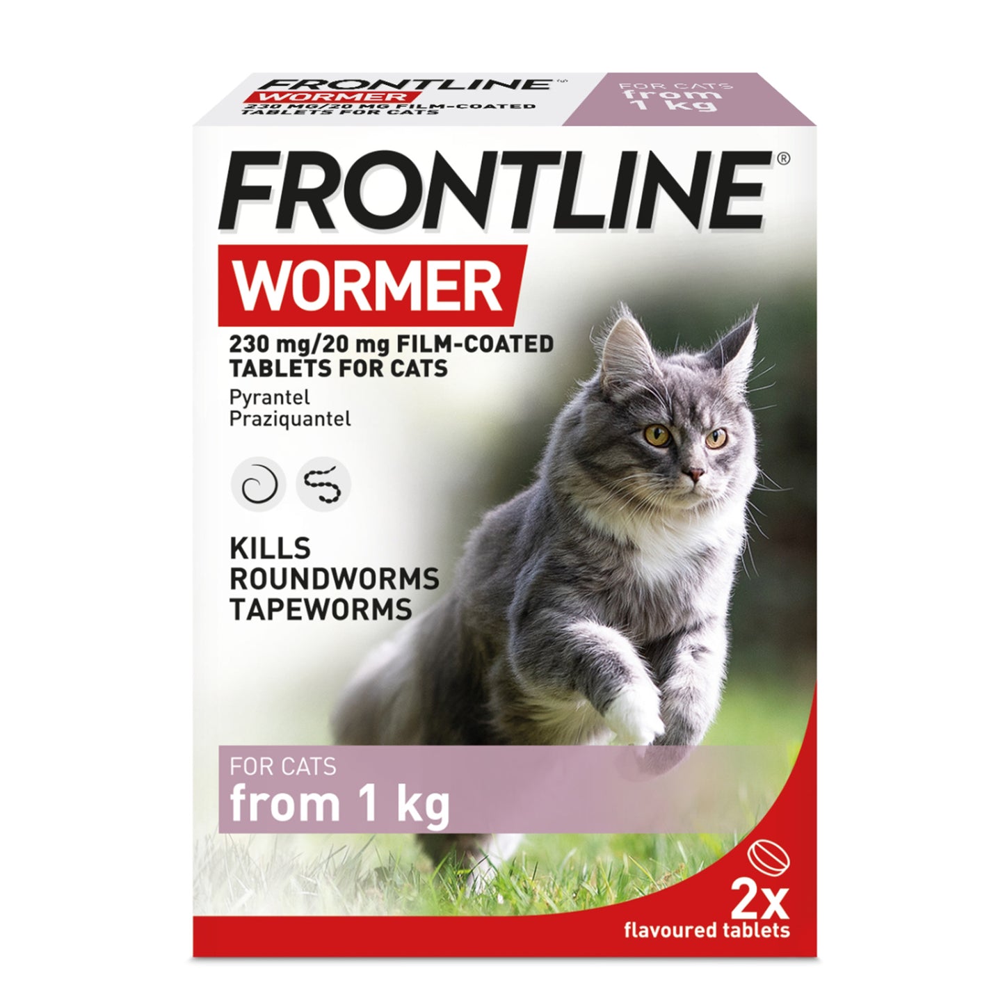 FRONTLINE Wormer Tablets For Cats 2 Pack