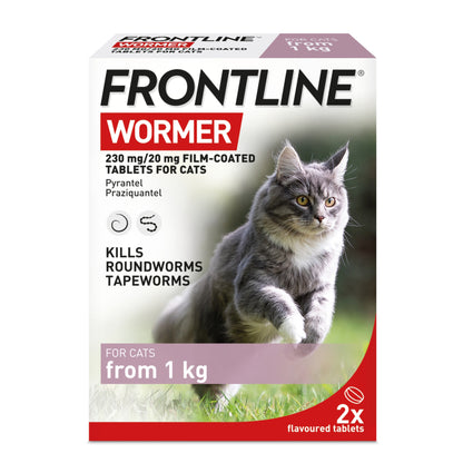 FRONTLINE Wormer Tablets For Cats 2 Pack