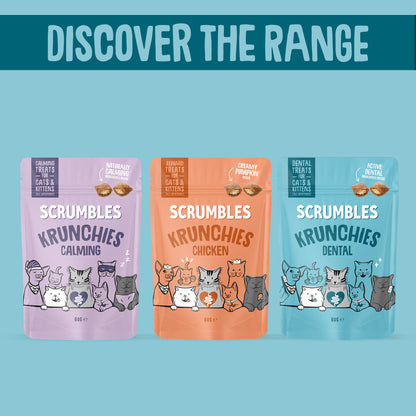 Scrumbles Krunchies Dental Cat Treats