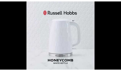 Russell Hobbs Honeycomb White Plastic Kettle 26050