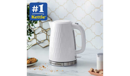 Russell Hobbs Honeycomb White Plastic Kettle 26050