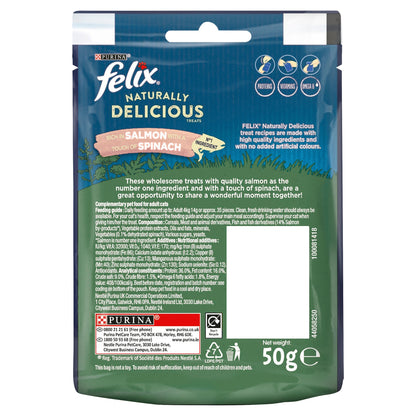 Felix Naturally Delicious Cat Treats Salmon 50g