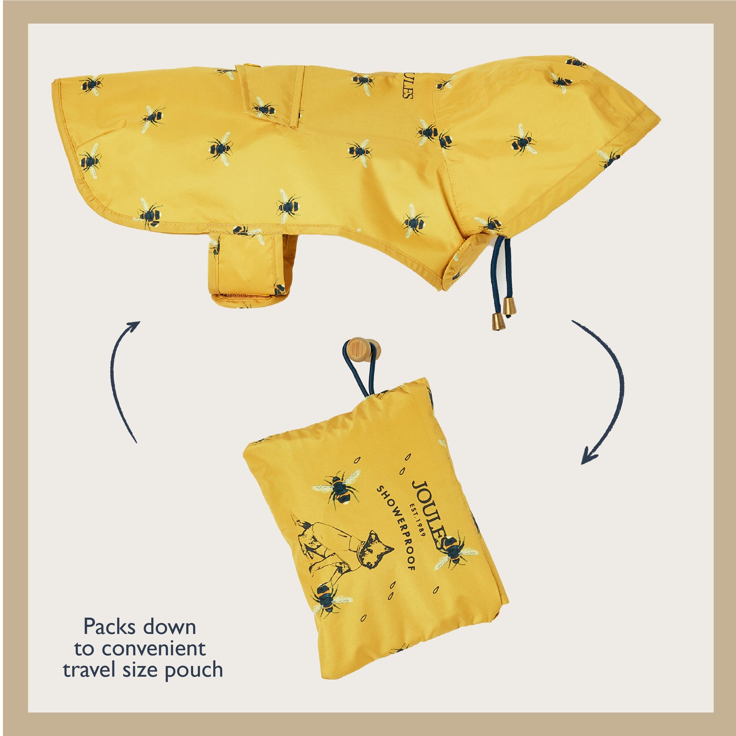 Joules Golightly Water Resistant Dog Jacket