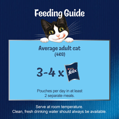 Felix As Good As it Looks Adult Wet Cat Food Meaty Selection In Jelly