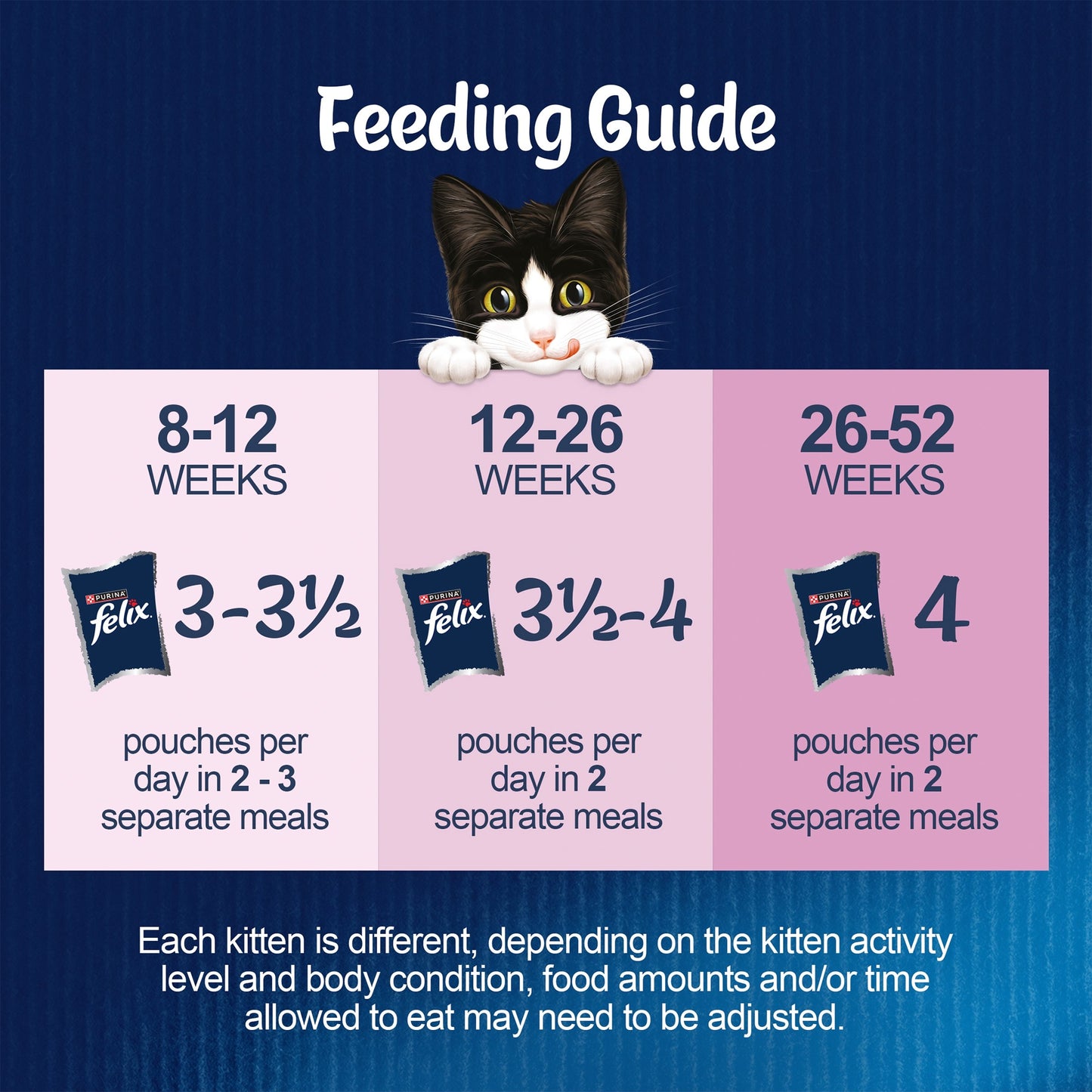 Felix As Good As it Looks Kitten Wet Food Mixed Selection in Jelly