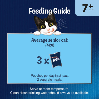 Felix As Good As it Looks Senior Wet Cat Food Fish In Jelly