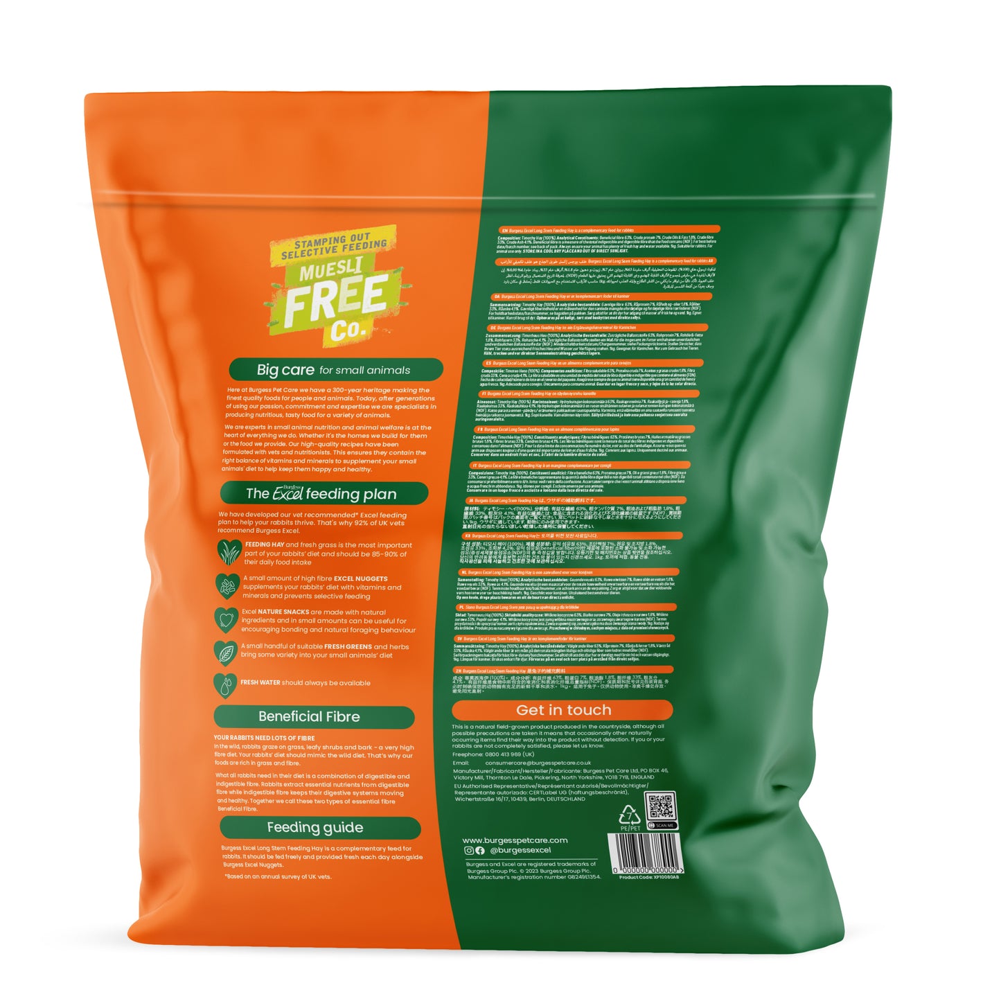 Burgess Excel Long Stem Feeding Hay 1kg