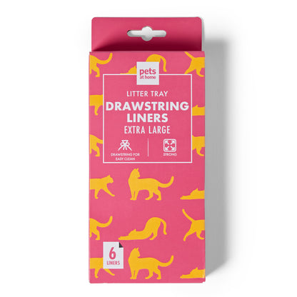 Pets at Home Cat Litter Liner Drawstring X Large 6 Pack