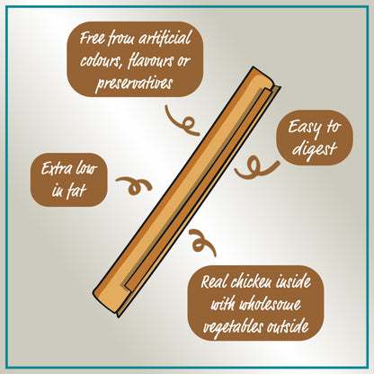 SmartBones SmartSticks Rawhide Alternative Dog Chew Peanut Butter 10 Pack 200g