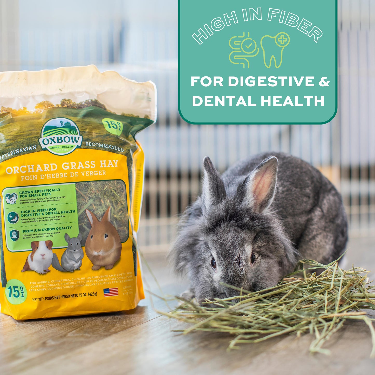 Oxbow Small Animal Orchard Grass Hay Food 4.05kg