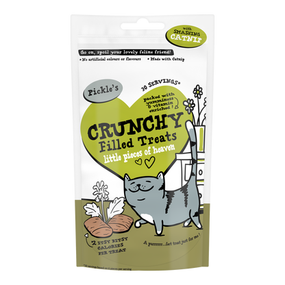 Pickle's Crunchy Filled Cat Treat with Catnip 65g