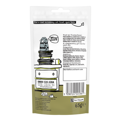 Pickle's Crunchy Filled Cat Treat with Catnip 65g