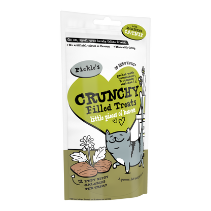 Pickle's Crunchy Filled Cat Treat with Catnip 65g