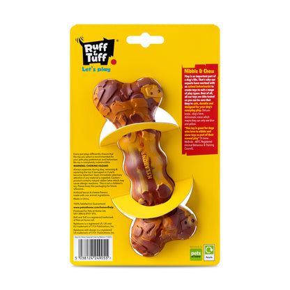 Nylabone Ruff & Tuff Bacon & Cheese Dog Chew Toy Medium