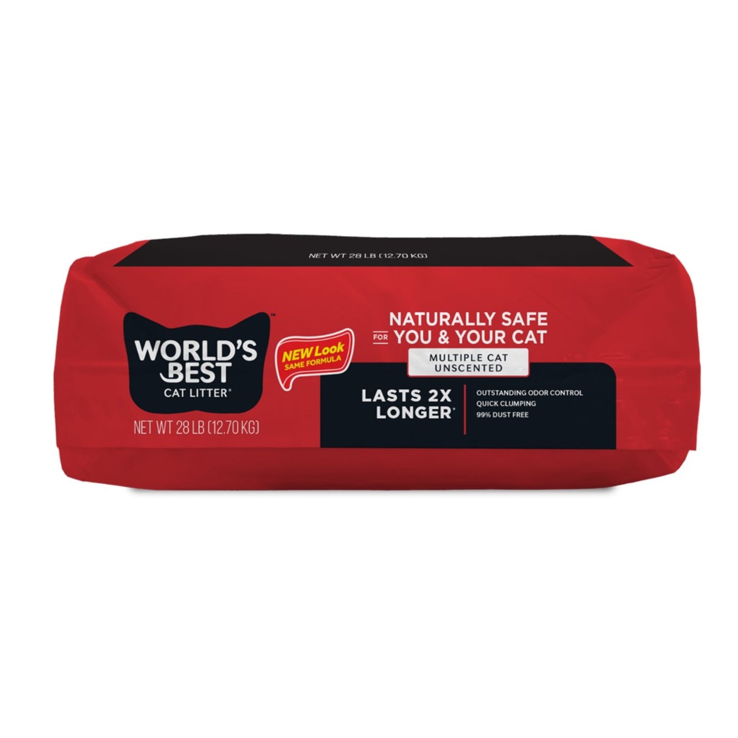 World's Best Quick Clumping Corn Multiple Unscented Cat Litter 12.7kg