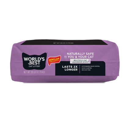 World's Best Quick Clumping Corn Multiple Lavender Cat Litter 12.7kg