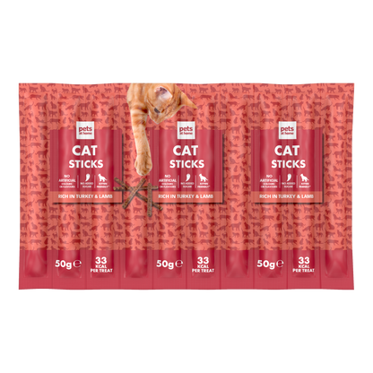 Pets at Home Cat Treat Sticks Turkey & Lamb 10x5g