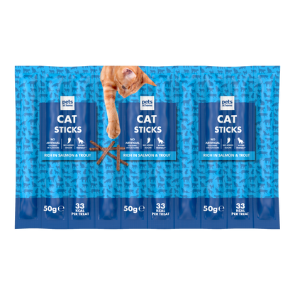 Pets at Home Cat Treat Sticks Salmon & Trout 10x5g