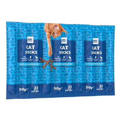 Pets at Home Cat Treat Sticks Salmon & Trout 10x5g