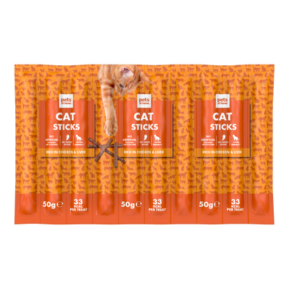 Pets at Home Cat Treat Sticks Chicken & Liver 10x5g