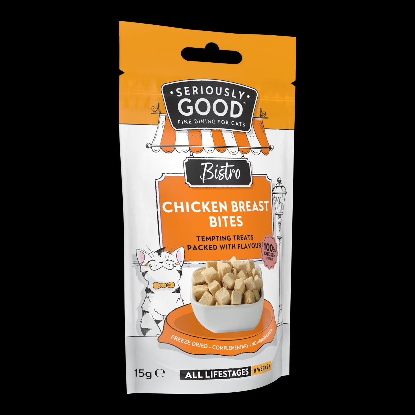 Seriously Good Freeze Dried Chicken Breast Cat Treats 15g