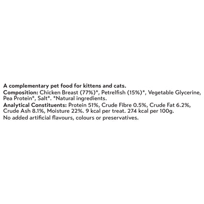 Seriously Good Wrap 'N' Nibble Cat Treats with Fish & Chicken 30g