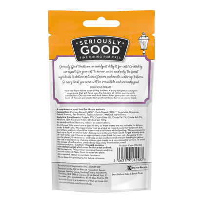 Seriously Good Chicken Encroute Cat Treat Bites 30g